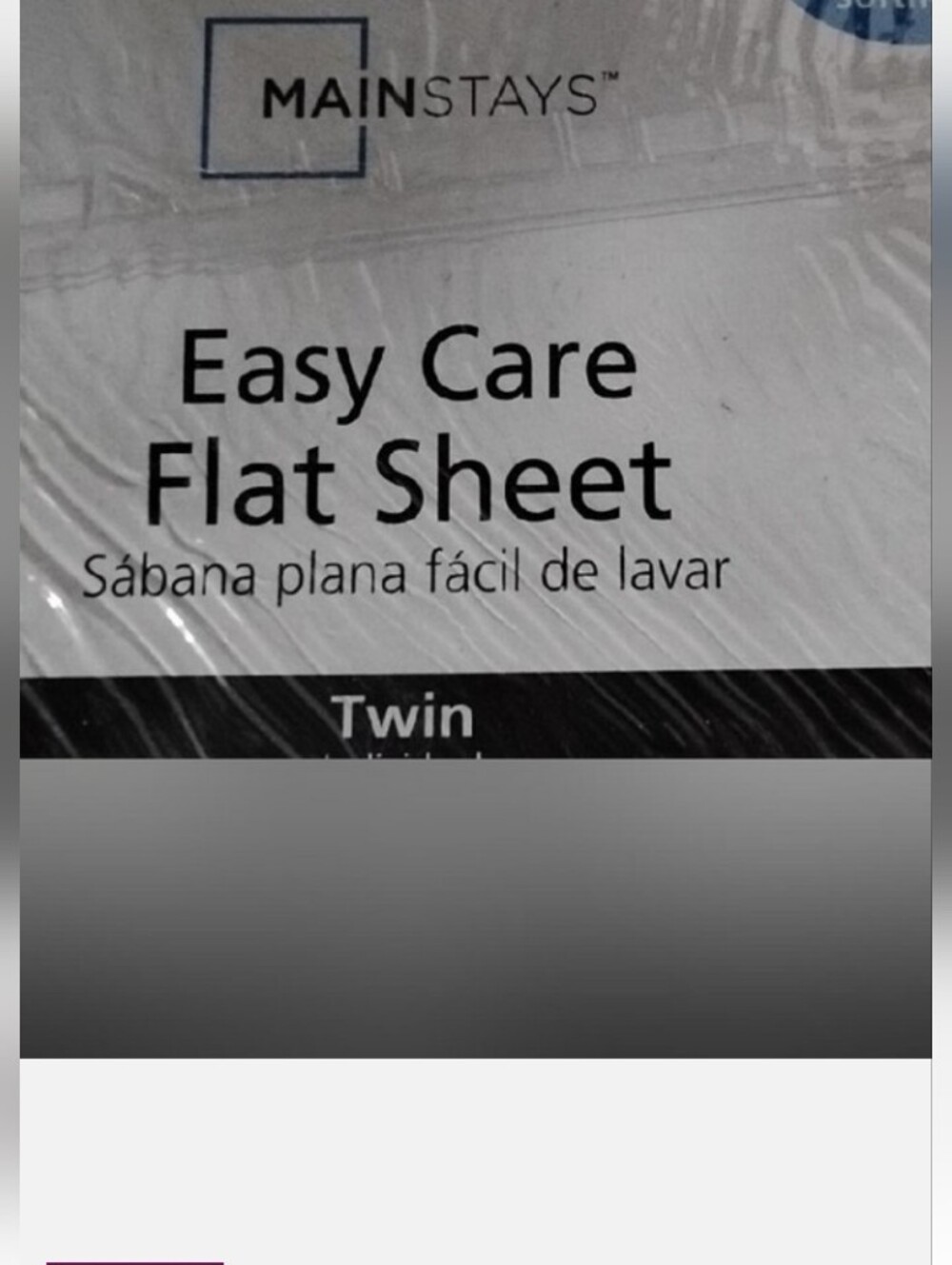 Mainstays Twin Sheets Set White